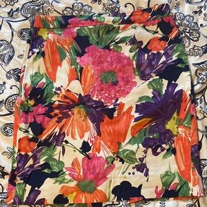 JCrew Floral Pencil Skirt